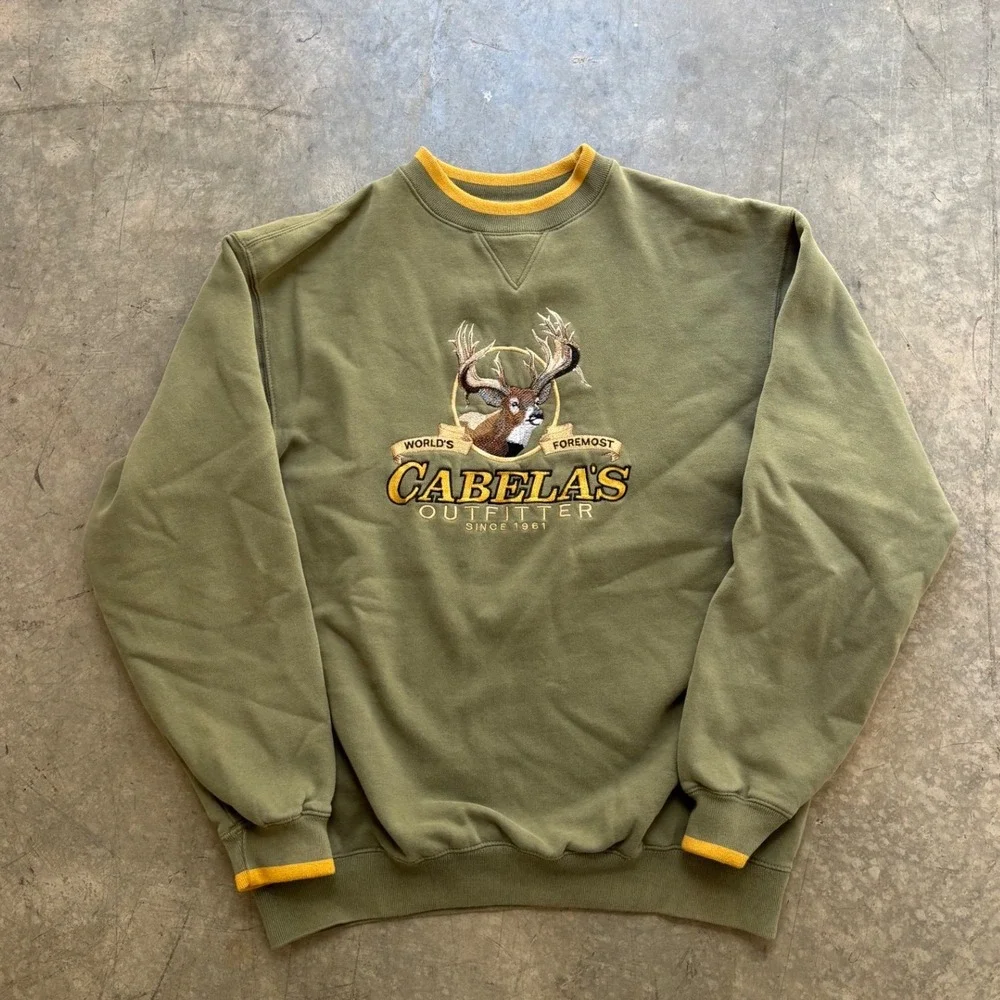 Vintage Cabela's Outfitters Nature Field Duty Crewneck Size Medium